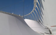 view of the roof Olympic stadium Kiev